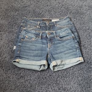 2 blue denim AÉROPOSTALE shorts